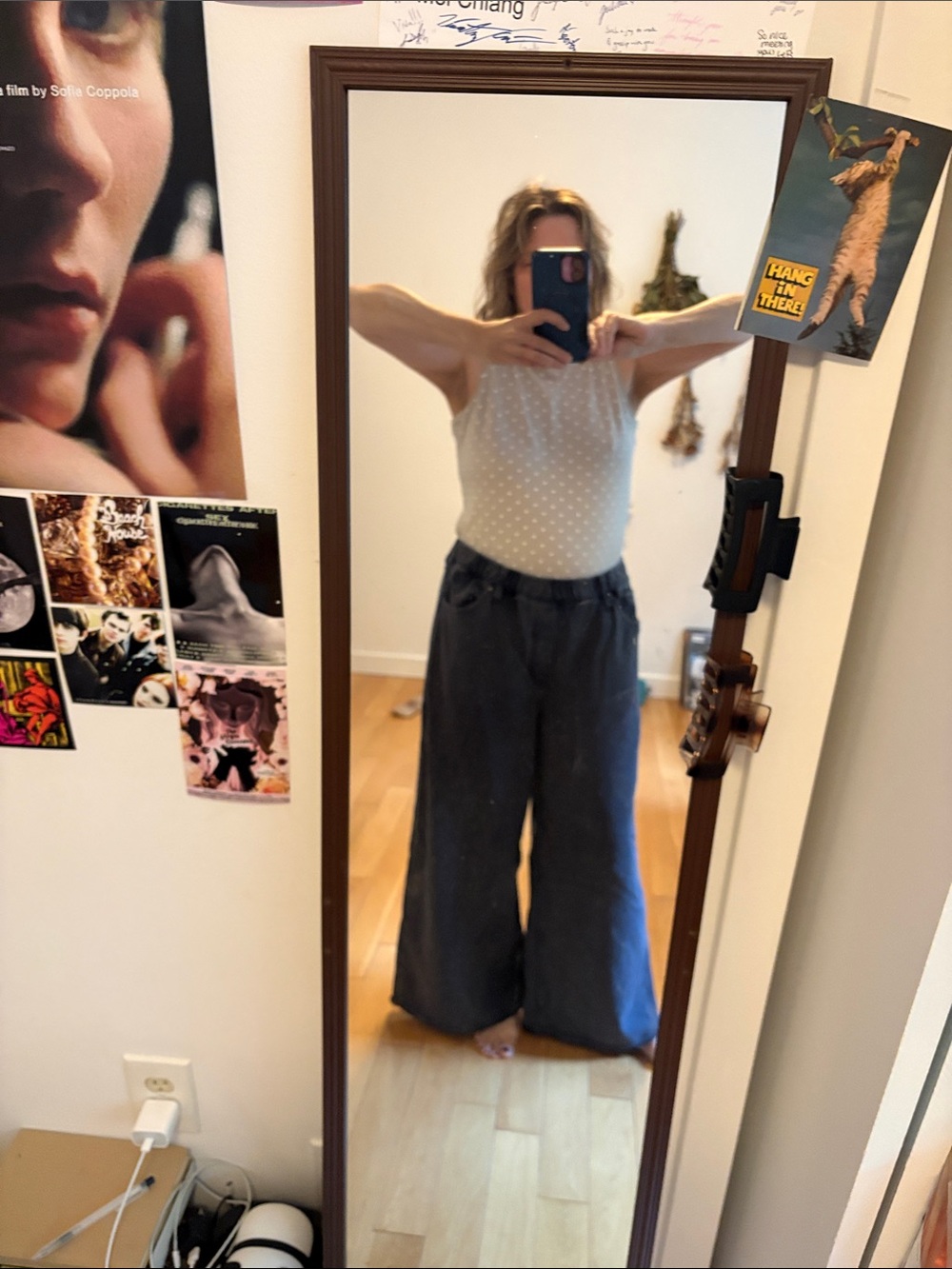 GAP Wide-Leg Pants in Blue